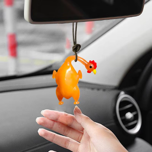 Rearview Mirror Decor Roast Chicken Decorations Color Changing Funny Cute Aesthe