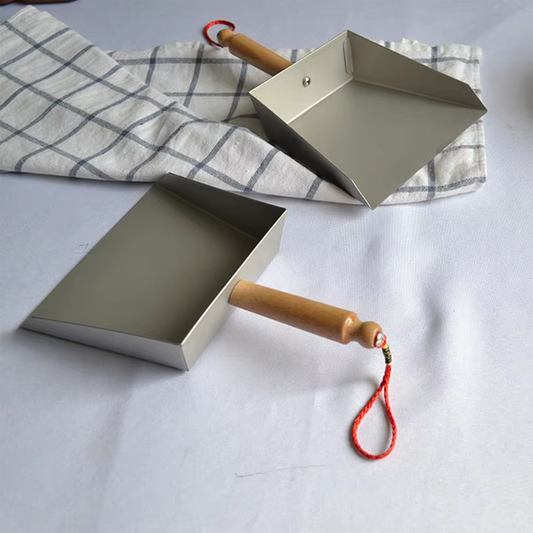 Small Metal Dust Pan Desk Cleaner Stainless Steel Dustpan Portable Wide Dust Pan