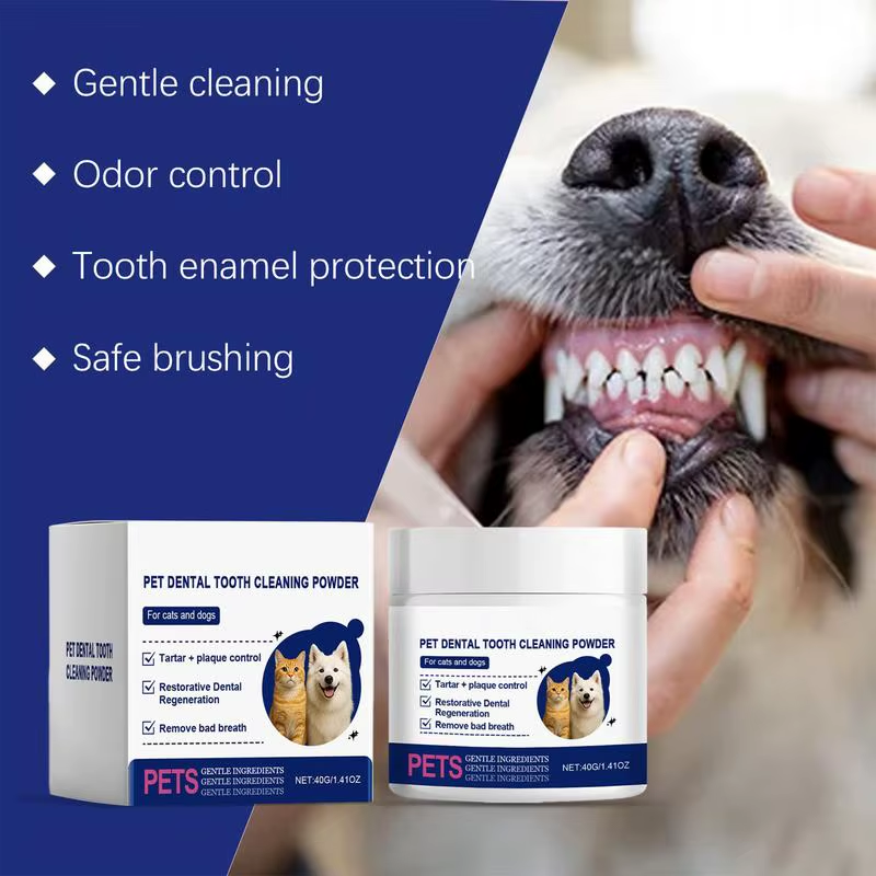 Powder for Dogs Teeth Cat Oral Cleaner Teeth Cleaning Made Easy Kitten Oral Care