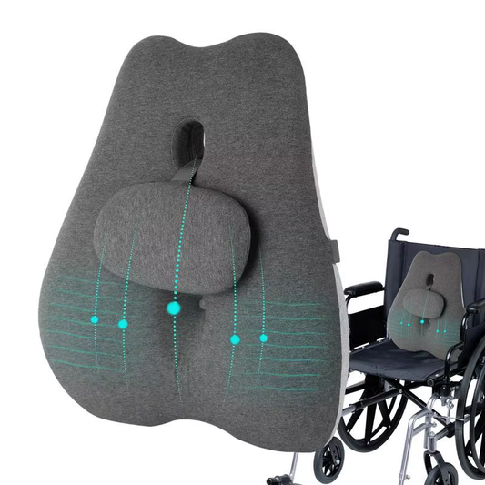 Lower Back Pillow Desk Chair Back Support Cushion Adjustable Supportive Portable