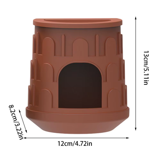 Reptile Hide House Leopard Gecko House Hiding Place Removable Habitat Decoration