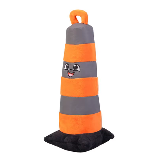 Dog Interactive Plush Toy Plush Traffic Cone Pet Puppy Interactive Toy Reaction