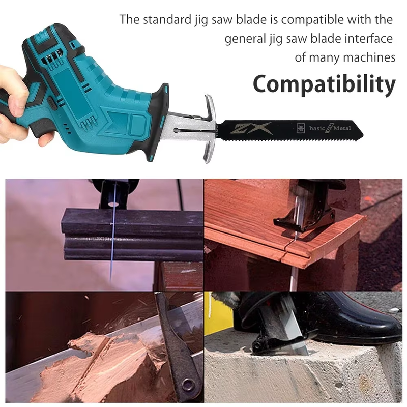 20 Pieces Jigsaw Blades Set T-Shaft HCS Assorted Jig Saw Blades for Wood Plastic