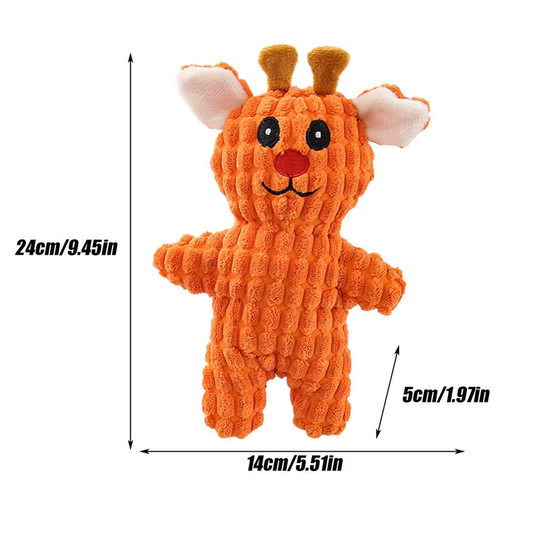 Squeaky Dog Toys for Aggressive Chewers Tough Dog Stuffed Squeaky Animal Pet Ind