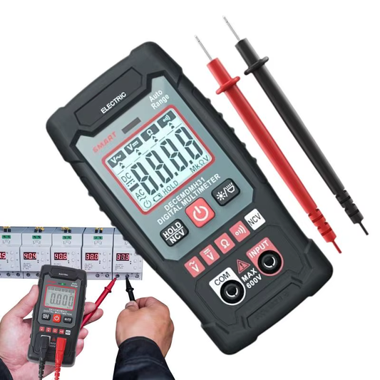Digital Multimeter Auto-Ranging Counts Tester DC AC Voltmeter Ohm Volt Amp Meter