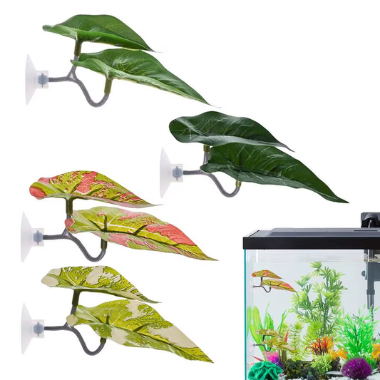 Betta Fish Leaf Hammock Decorative Aquarium Betta Bed Set of 4 Guppy Breeding Re